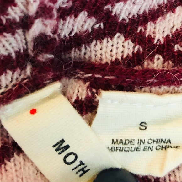 MOTH Red Geometric Printed Cowl Neck Sweater Tunic - Picture 7 of 7